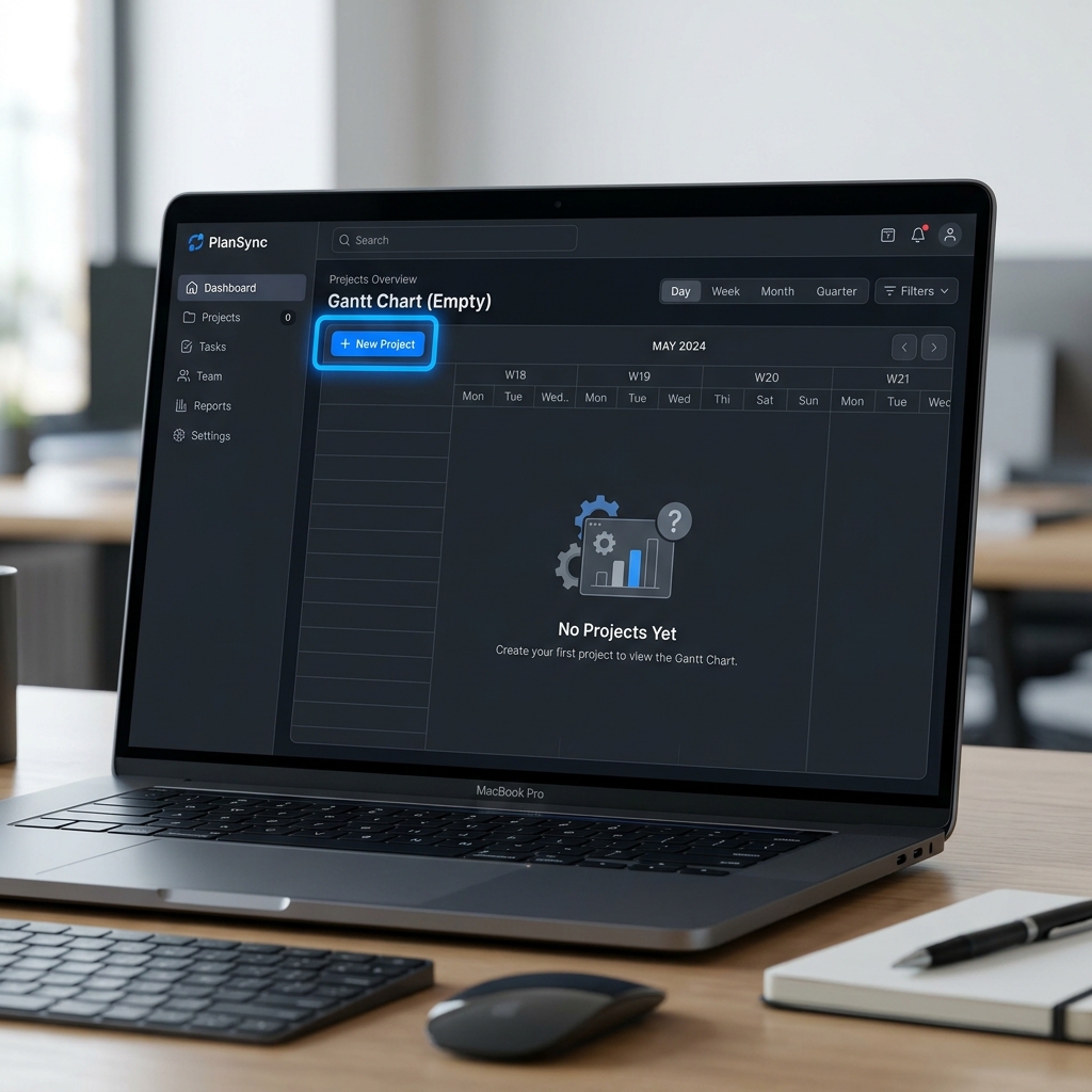 Rudia Gantt New Project Dashboard