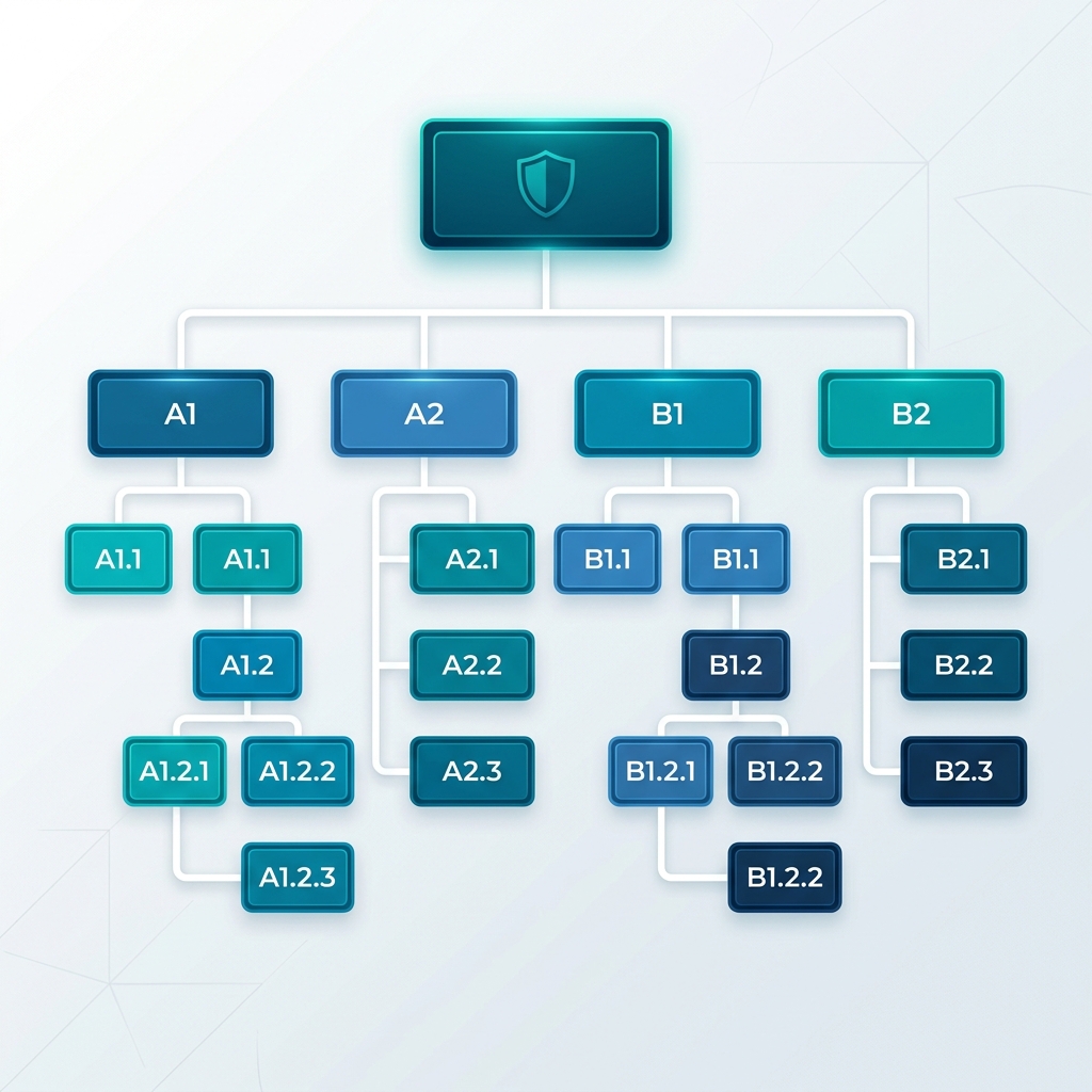 WBS Hierarchical Tree Diagram
